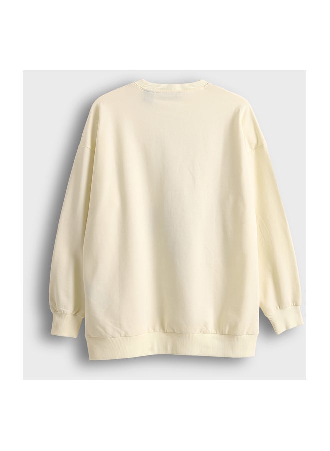 LC WAIKIKI Crew Neck Donald Duck Printed Women's Thick Sweatshirt - Image 2