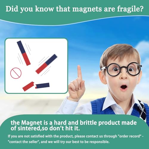eS³kube Educational Long Alnico small Magnet with North South Identified for Students, Teachers, Science education - 2Pcs - Image 3