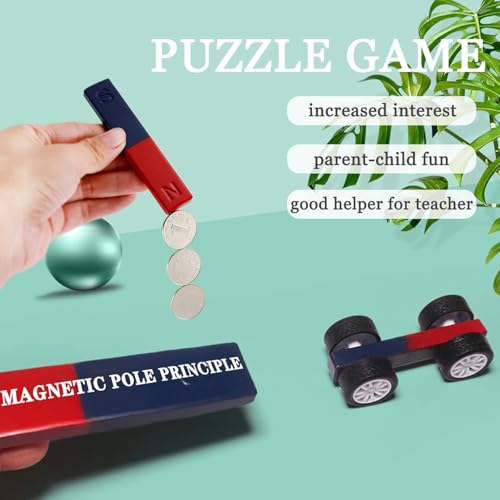 eS³kube Educational Long Alnico small Magnet with North South Identified for Students, Teachers, Science education - 2Pcs - Image 5