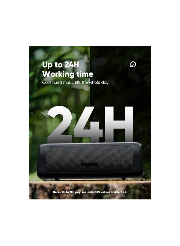 Bluetooth Speaker with HD Sound, Portable Wireless, IPX5 Waterproof, Up to 24H Playtime, TWS Pairing, BT5.3, for Home/Party/Outdoor/Beach, Electronic Gadgets, Birthday Gift - Image 3