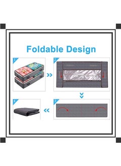 Beauenty 2Pack Clothes Storage Bag Organizer,100L Large Capacity Organizer,Under Bed Storage Bags,Blanket Storage Containers Organizers,Reinforced Handle,Foldable,Storage Bins,For Home Storage  - Image 3