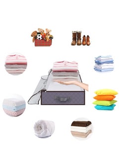Beauenty 2Pack Clothes Storage Bag Organizer,100L Large Capacity Organizer,Under Bed Storage Bags,Blanket Storage Containers Organizers,Reinforced Handle,Foldable,Storage Bins,For Home Storage  - Image 4