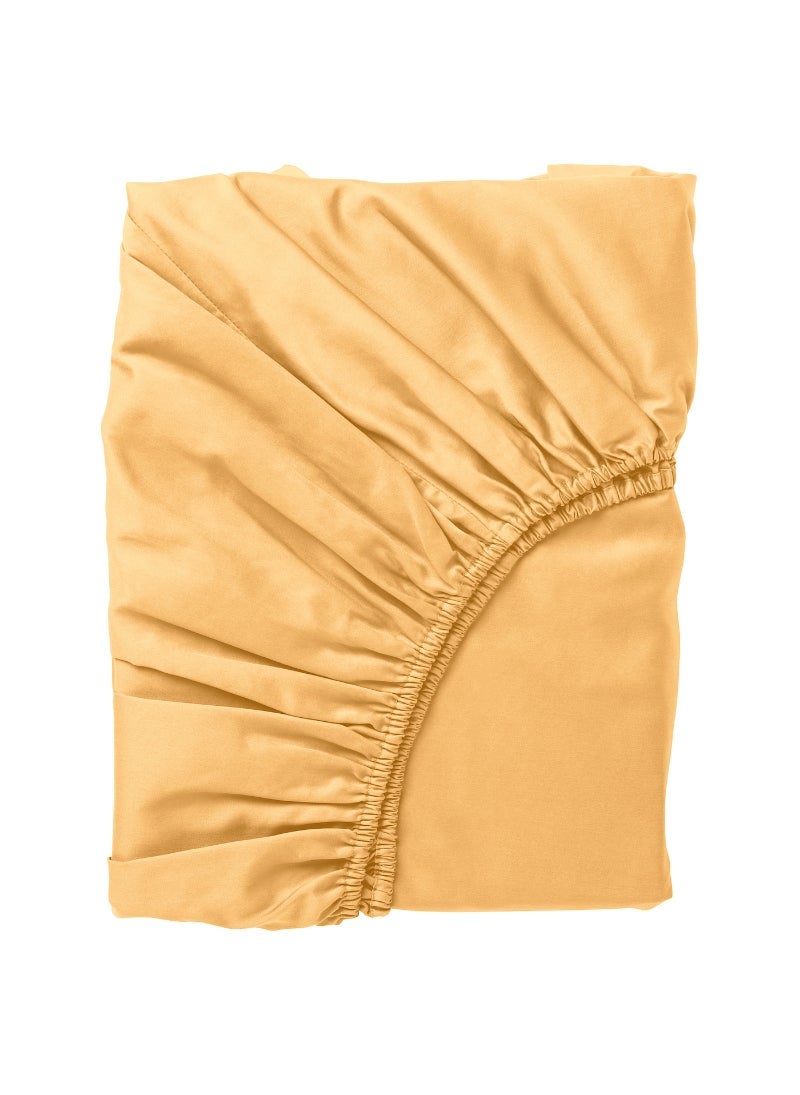 Fitted Sheet, Yellow - Soft and Durable Bedding for a Comfortable Sleep