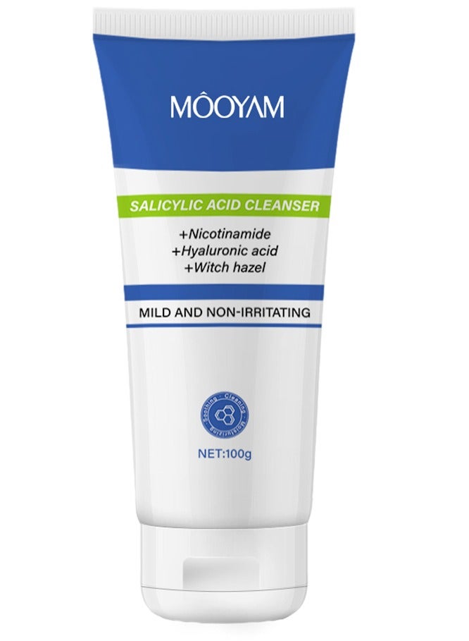 MOOYAM Salicylic Acid Gel Face Wash for Acne, Deeply Cleanses & Exfoliates for All Skin  - Image 2