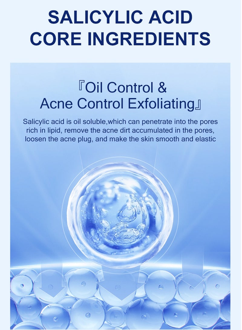 MOOYAM Salicylic Acid Cleanser for Acne, Deeply Cleanses & Exfoliates Acne Removal, Whitening, Oil Control and Exfoliation for All Skin 100g - Image 5