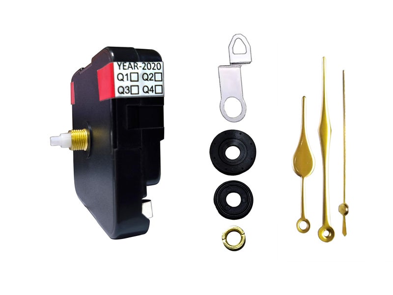 IIK COLLECTION Plastic Quartz Movement Machine with Golden Hands Kit for Wall Clock (IIK-MOV-PL-007) - Image 4