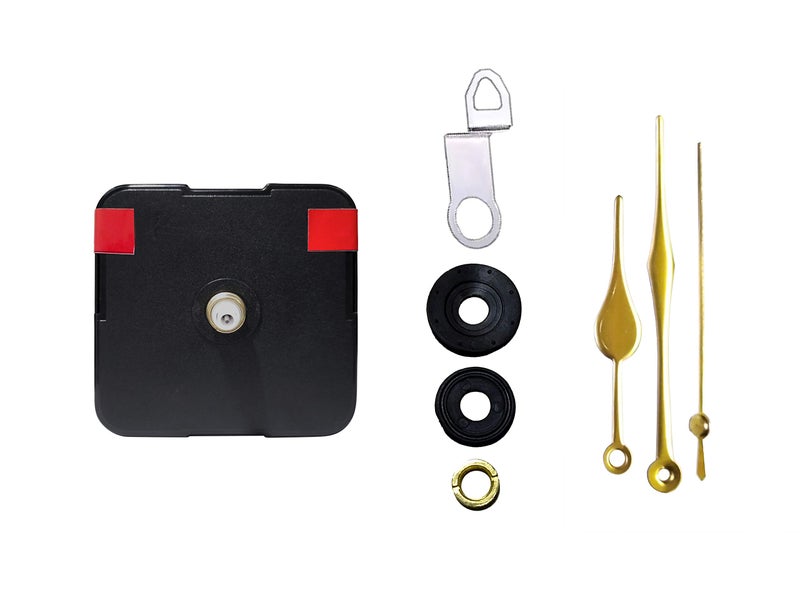 IIK COLLECTION Plastic Quartz Movement Machine with Golden Hands Kit for Wall Clock (IIK-MOV-PL-007) - Image 2