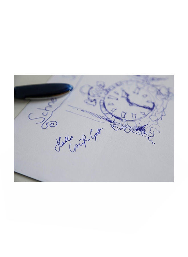 NIBEMINENT Pack Of 10 One Business Rollerball Point Pen Blue - Image 2