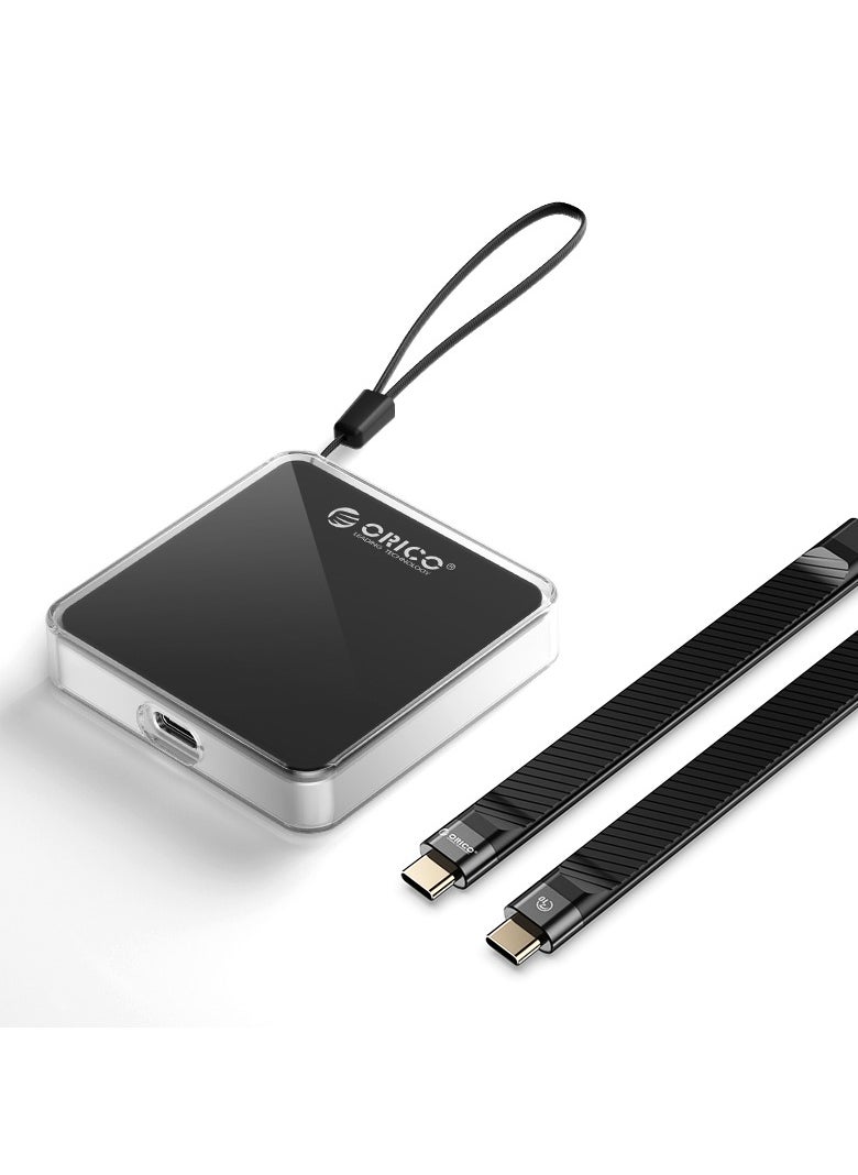 ORICO NVMe M.2 2230 SSD Enclosure, Magnetic SSD Enclosure Compatible with iPhone 15/16 Pro Series ProRes, 10Gbps USB C 3.2 Gen2 Type-C to NVMe Adapter with Protective Case & Lanyard