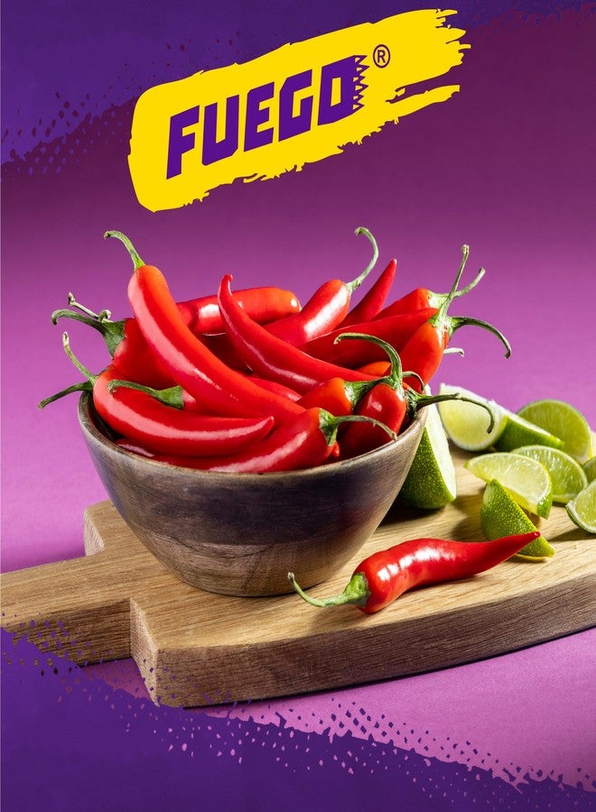 Taki's Takis Fuego Hot Nuts 12 pc / 3.2 oz Snack Size Box, Hot Chili Pepper & Lime Flavored Extreme Spicy Double-Crunch Peanuts - Image 2