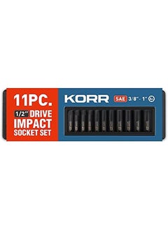 Generic Kss001 11Pc Impact Socket Set 6 Point 1 2 Inch Drive Sae Deep Socket Set  - Image 2