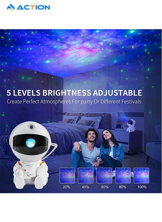 أكشن رائد الفضاء ستار العارض سديم غالاكسي العارض ضوء الليل 360 درجة دوران المغناطيسي رئيس سديم مصباح لغرفة النوم غرفة الاطفال غرفة السقف الديكور - Image 5