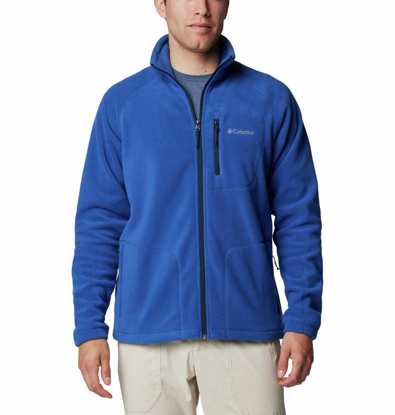 Columbia Men Blue Fast Trek II Full Zip Fleece Jacket, S - Image 1