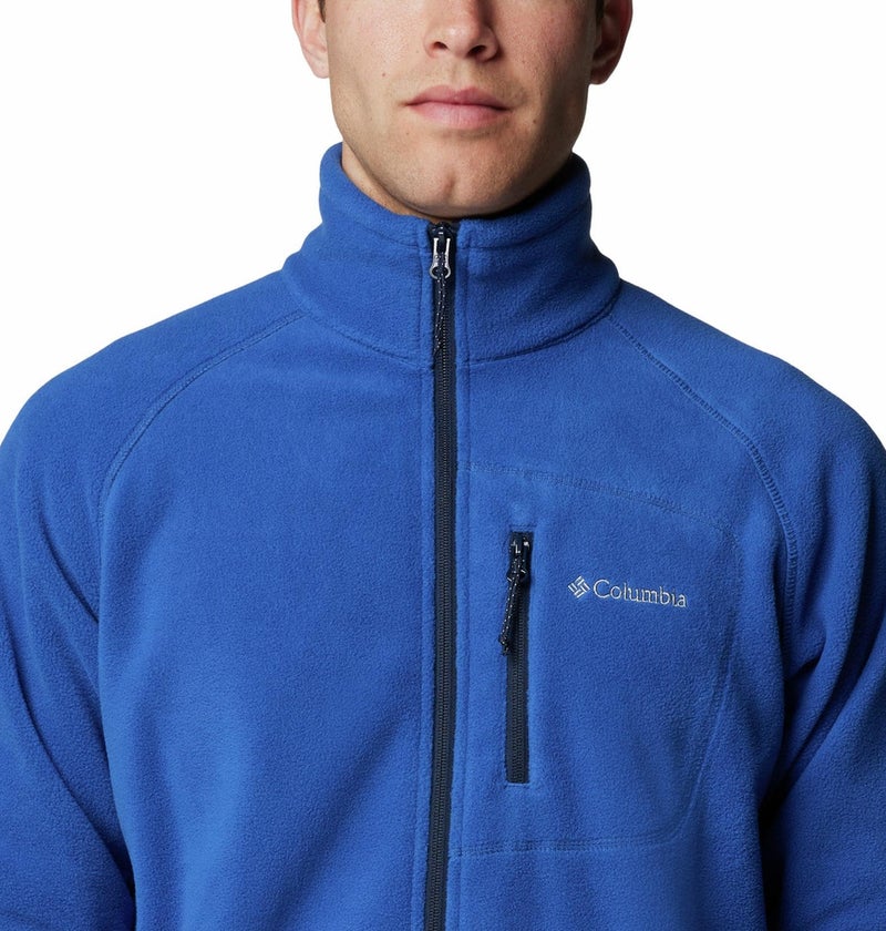 Columbia Men Blue Fast Trek II Full Zip Fleece Jacket, S - Image 3