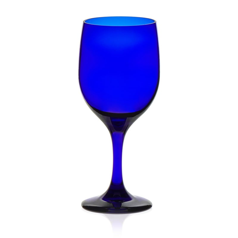 Libbey Premiere Cobalt Wine Glasses, 11.5 ounce, Set of 12 - Image 4