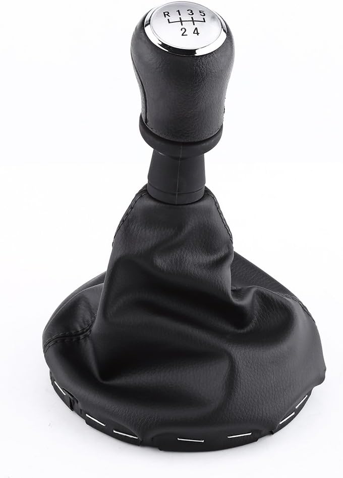Tbest Mk6 Gear Knob Shift Gator,Rabbit Shift Knob,Gear Shift Knob Gaiter,5 Speed Car Gear Shift Knob Gearstick Gaiter Boot Kit for 6 MK5 MK62005 2014 Gear Knob mk4 - Image 1