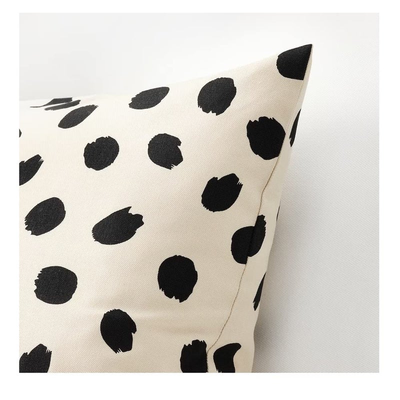 NT-STAR NTSTAR Designed Cushion Cover Multicolour 50 50 cm 20x20 OffWhitedot Pattern Black - Image 2