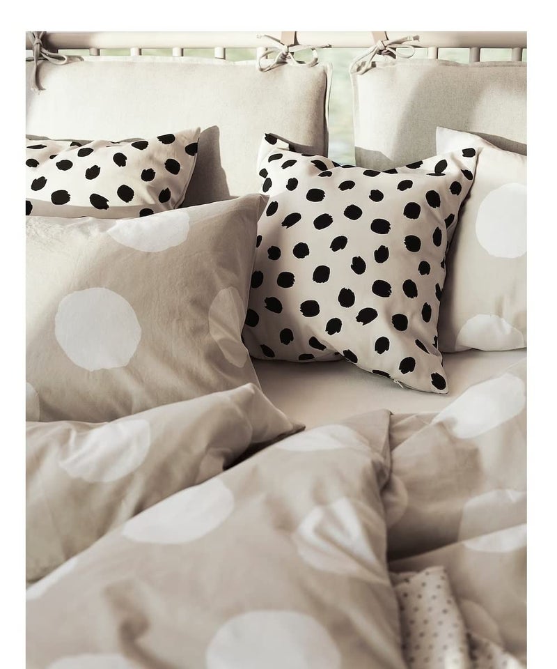 NT-STAR NTSTAR Designed Cushion Cover Multicolour 50 50 cm 20x20 OffWhitedot Pattern Black - Image 4