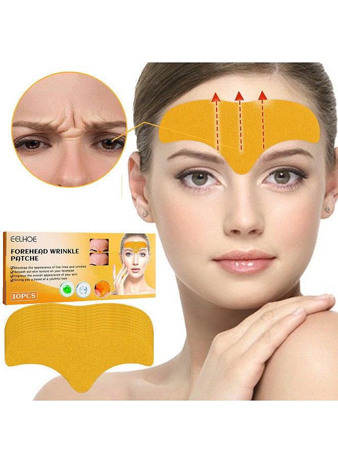 EELHOE 10pcs/Box Forehead Wrinkle Patch Smoothing Forehead Wrinkles Lifting and Firming Facial Skin Forehead Patch