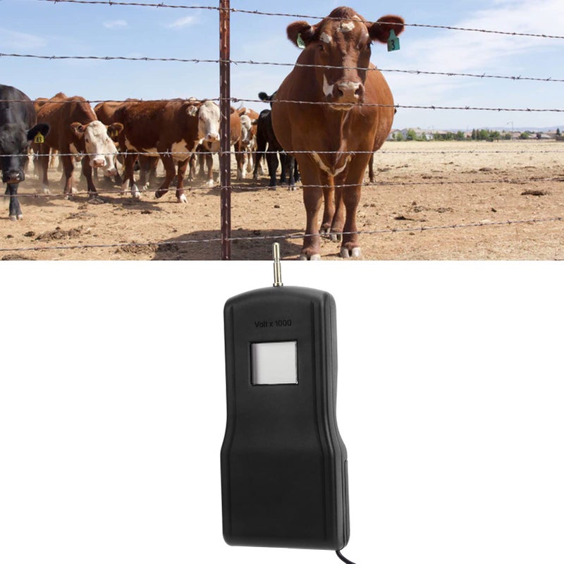 Electric Fence Voltage Tester with LCD Display for Garden Livestock Farms Black MLD 004B - Image 4