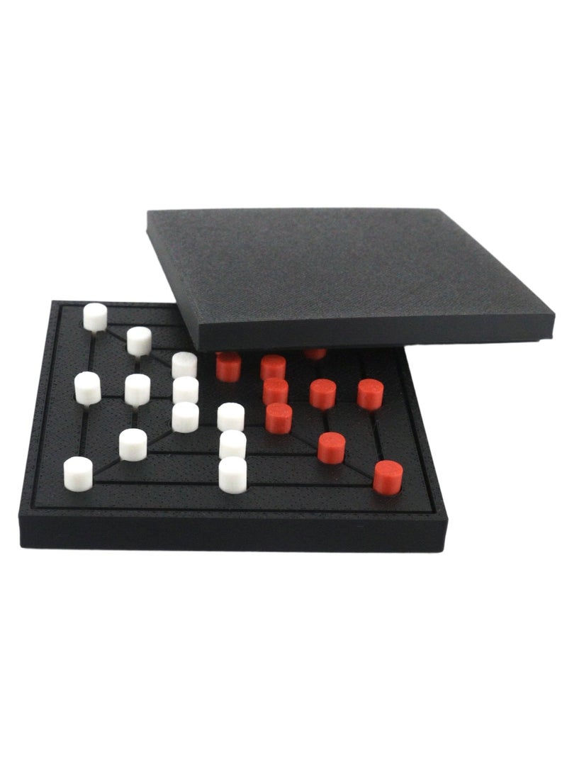3D Brothers Twelve Men's Morris Popular Classic Strategy Game for Parent-Child Interactive Play, Tactics, Challenge, and Educational Fun. Ancient historical games.  - Image 5