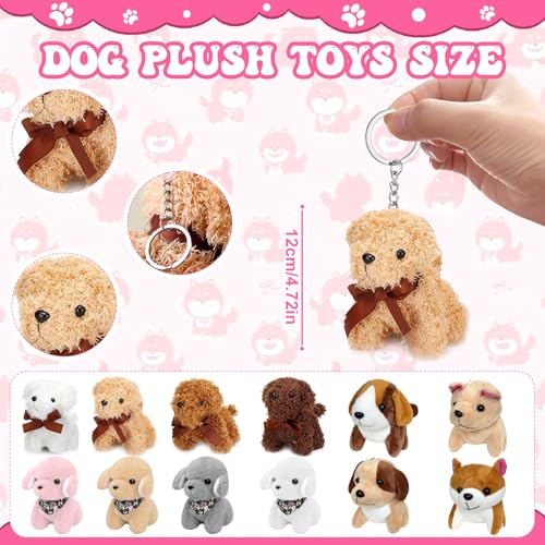 Jiytivity 38 Pcs Adopt A Puppy Favors Include 12 Foldable Puppy Boxes 12 472 inch Mini Dog Stuffed 12 Adopt Cards 1 Adopt Sign1 Fence for Adopt A Dog Party Favors Dog Party Supplies Gifts - Image 5