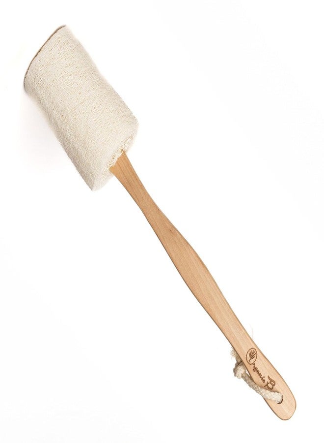 Organic B Natural Loofah with Wooden Handle - Image 1