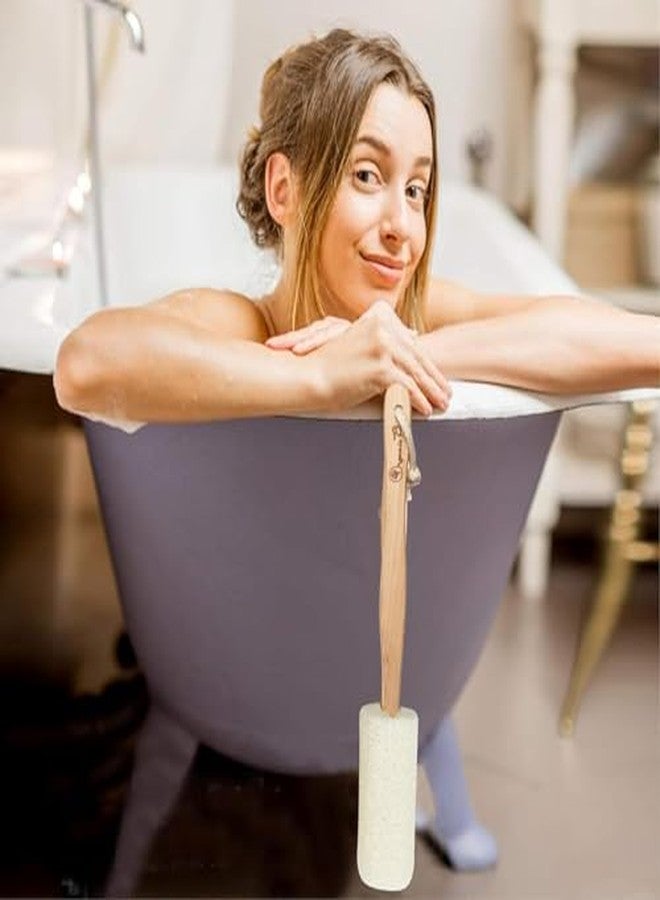 Organic B Natural Loofah with Wooden Handle - Image 4