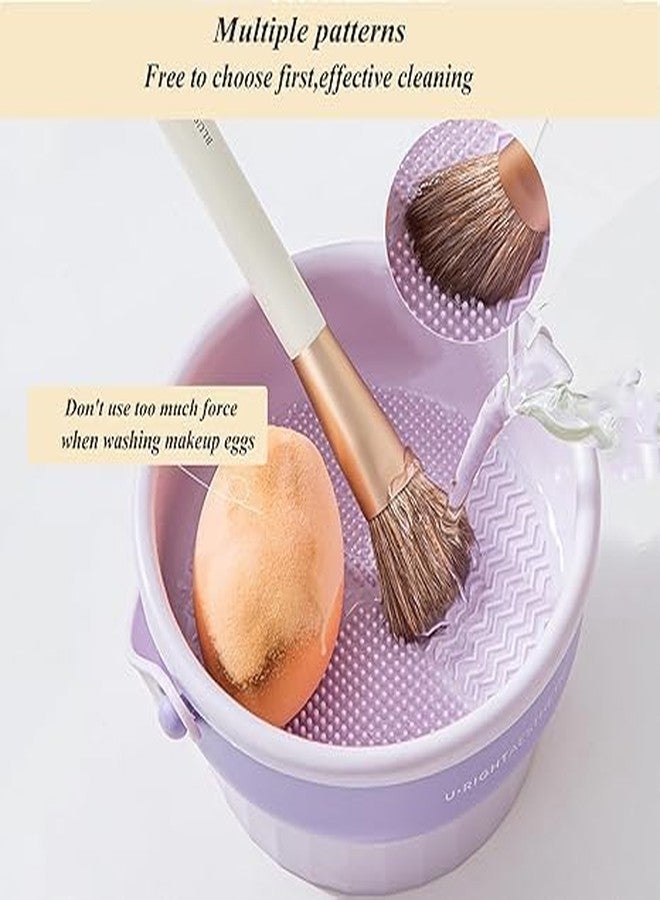 VENIVA Silicone Makeup Brush Cleaner Bowl 3 in 1 Makeup Brush Tools Drying Holder Portable Cosmetic Brush Cleaner Pad for Cleaning,Drying,Storage Makeup Brushes,Sponges - Image 5