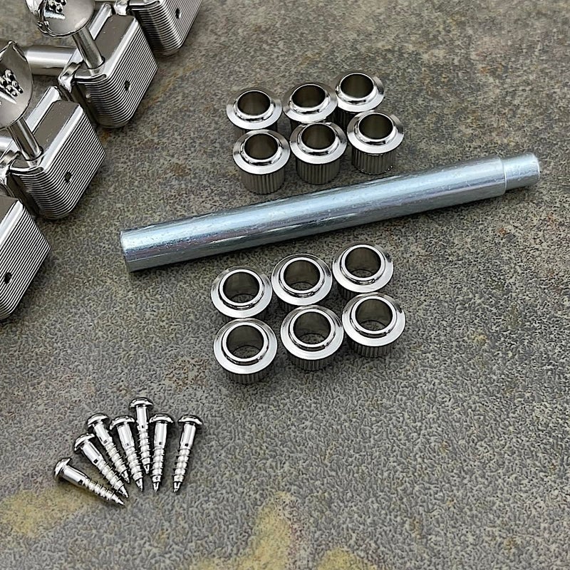 Gotoh Vintage Oval Knob Tuners Nickel (6-in-a-line) - Image 3