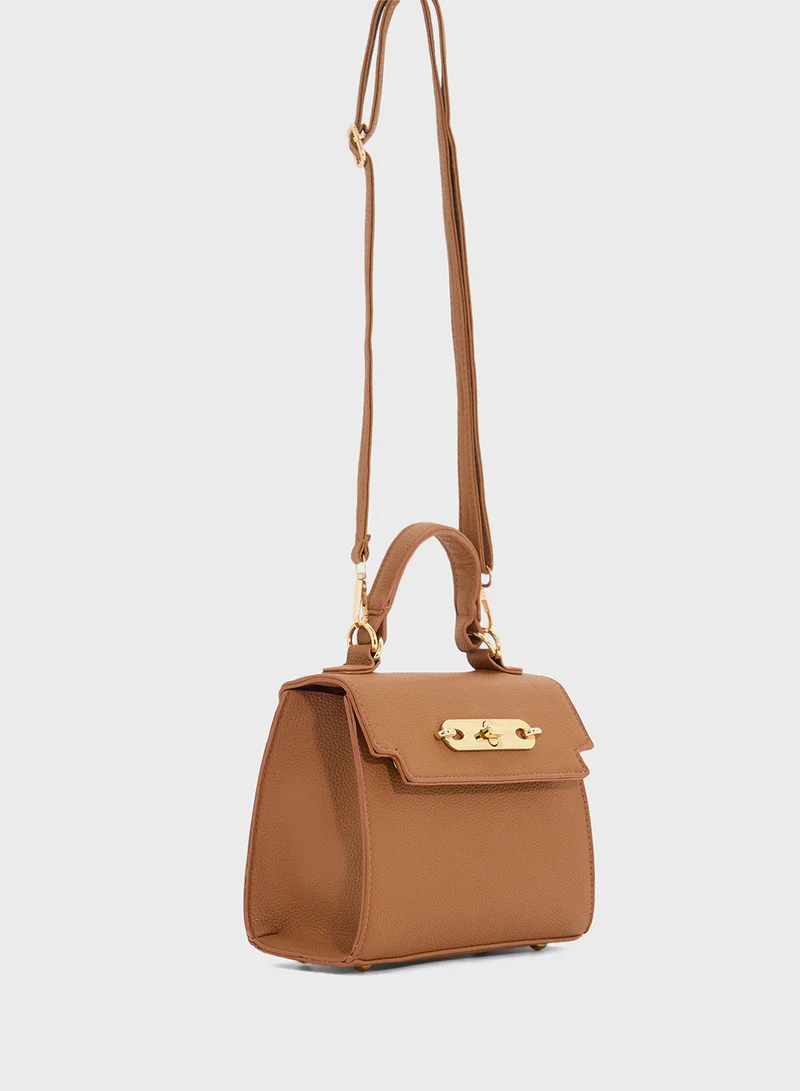 ELLA Womens Satchel With Buckle