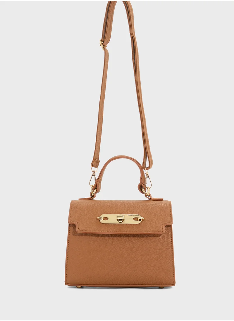 ايلا Womens Satchel With Buckle