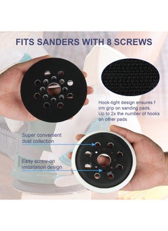 tikumik 5 Inch Hook & Loop Replacement Orbital Sander Backing Pad for Bosch RS034 RS035 Compatible with Bosch Models ROS10 ROS20 ROS20VS ROS20VSC ROS20VSK  - Image 5