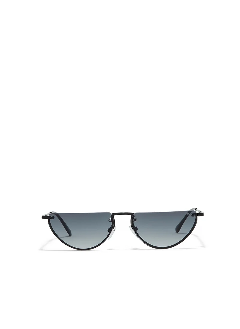 Blackout BlackOut Demi Lune Women’s Oval Sunglasses with UV400 Protection"