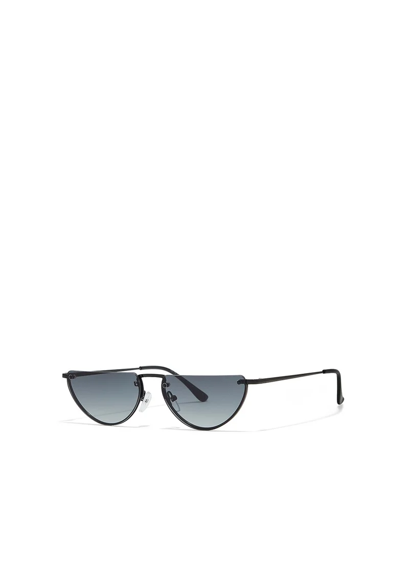 Blackout BlackOut Demi Lune Women’s Oval Sunglasses with UV400 Protection"