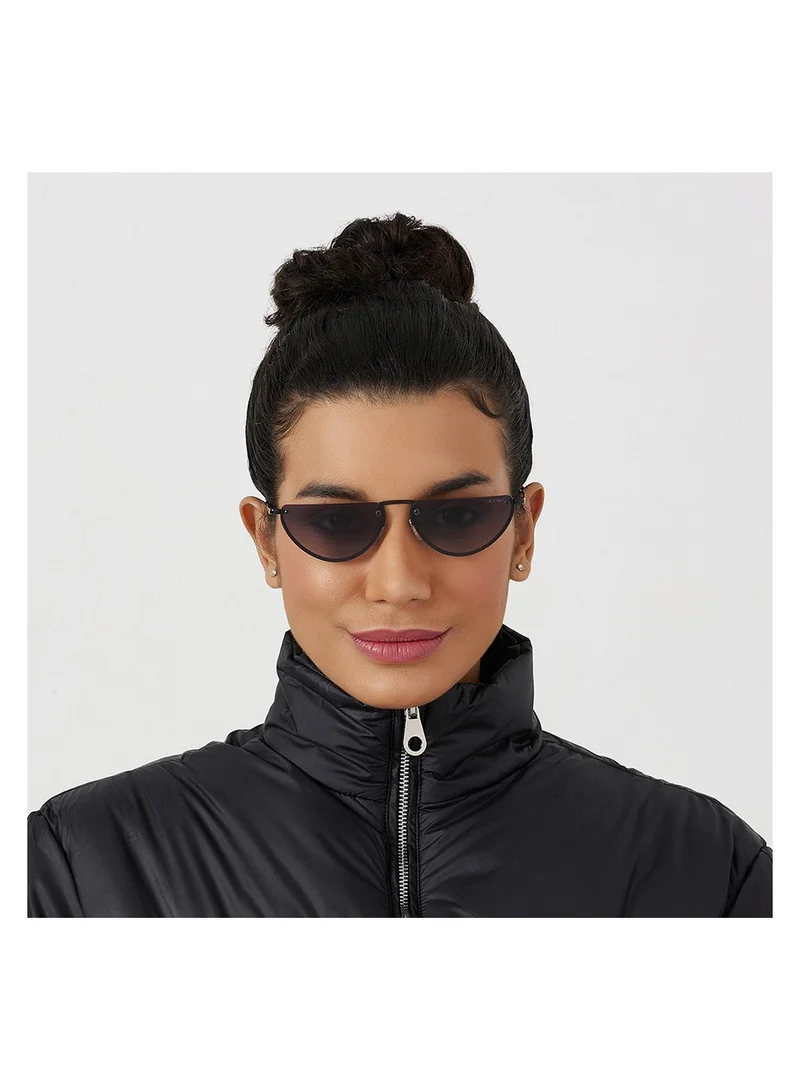 Blackout BlackOut Demi Lune Women’s Oval Sunglasses with UV400 Protection"