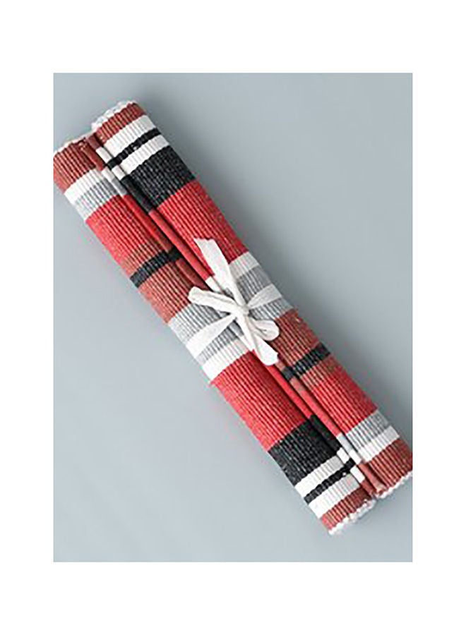 Dream Decor Multicoloured Red stripe place mat - Image 3