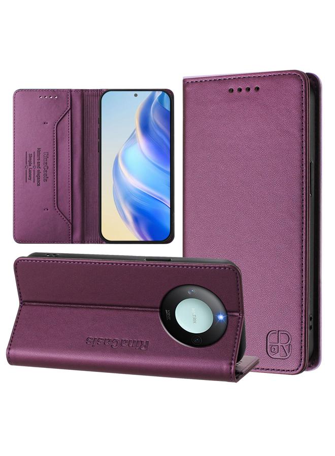 S-TOP Case For Honor X60 / X9c Smart RC01 Dual-Folded Magnetic Suction RFID Leather Phone Case - Image 1