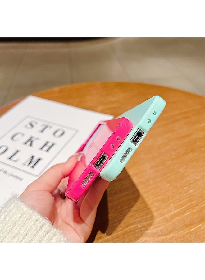 غطاء هاتف سامسونج جلاكسي Z فليب 6، حماية المفصل، حماية مدمجة للشاشة، يدعم الشحن اللاسلكي، غطاء خفيف الوزن ومتين لجلاكسي Z فليب 6 باللون الوردي، مناسب للرجال والنساء، جذاب للأنظار - Image 4