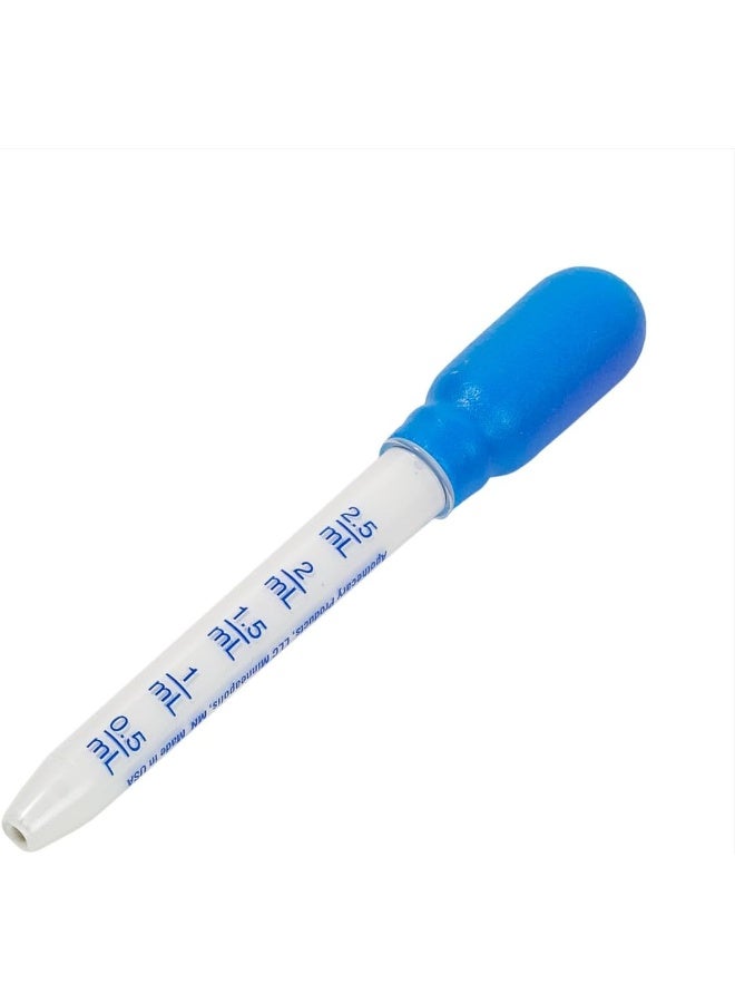 Ezy Dose قطارة دواء سائلة للأطفال من EZY DOSE، للأطفال والرضع، سعة 2.5 مل/0.5 ملعقة صغيرة، معيرة، سهلة الاستخدام مع جرعات دقيقة، قد يختلف اللون، خالية من BPA - Image 1