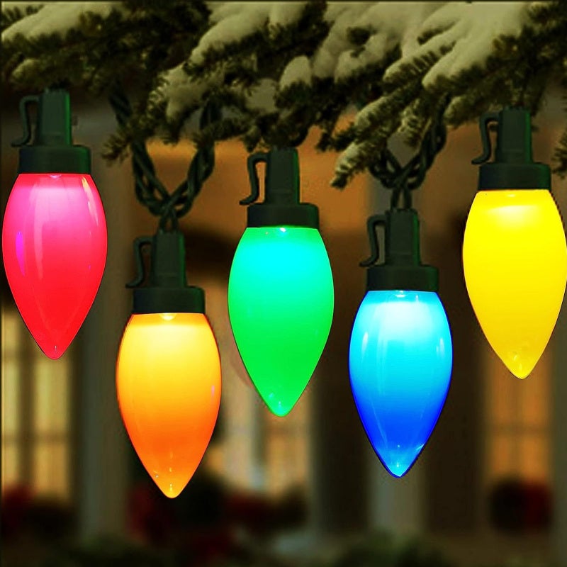 أضواء LED C9: 16.4 قدم 20 شكل فراولة ملونة RGB - ضواء مزروع بالتحكم عن بعد مقاوم للماء IP44 وفير للطاقة لزينة الحفلات العطلية الداخلية والخارجية - Image 5