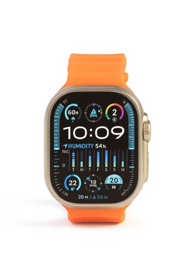 ConnectME SP8 Ultra Max Smartwatch( 3 Month Warranty from MediaTech) 2.1 Inch Infinite Display ,49mm Amoled Display screen with 2 watch Straps,Bluetooth 5.3 ,180mAH, HryFine APP, IP67 Water Proof Level, 7 Days Battery Life, Pro-level Sports Modes, Blood oxygen & Pressure test ,Heart Rate Monitor, Sleep Monitoring  - Image 3