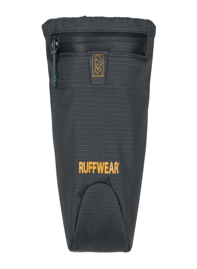 Ruffwear, Pack Out Dog Poop Bag Holder, Hands-Free Waste Dispenser with Belt & Leash Clip, Durable Odor-Proof Doggie Pouch for Trail Walks, Easy-Clean Design, Basalt Gray, Medium - Image 1