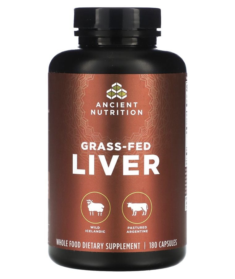 Ancient Nutrition Grass-Fed Liver 180 Capsules