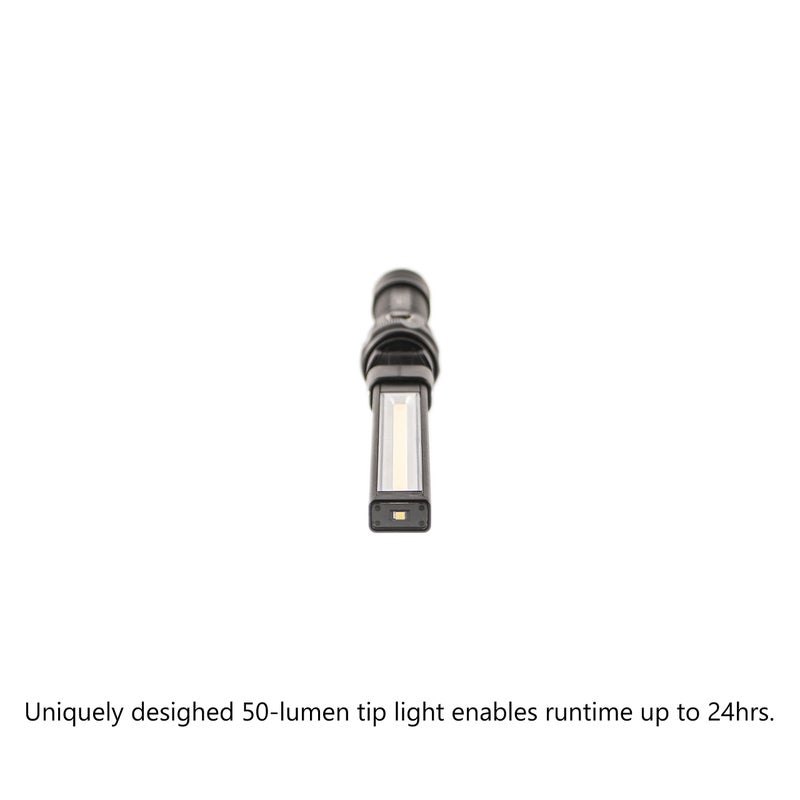 NextLED NT-7543 Foldable Rechargeable LED Work Light, COB LED Slim Work Light with Magnetic Base. Ultra Bright Flashlight, Cast Aluminum, Mechanics, Car Repair, Outdoor, Camping, Emergency, Garage - Image 1