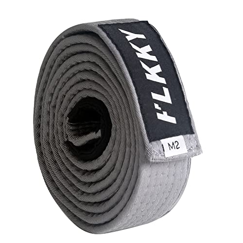 FLKKY BJJ Belt for Kids and AdultBrazilian Jiu Jitsu Belt with Sleeve Bar for Ranking Stripes IBJJF Competition Approved - Image 3