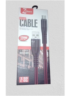 Generic Super Fast Charging Cable 120W Micro-USB 1M Compatible With All Devices  - Image 2