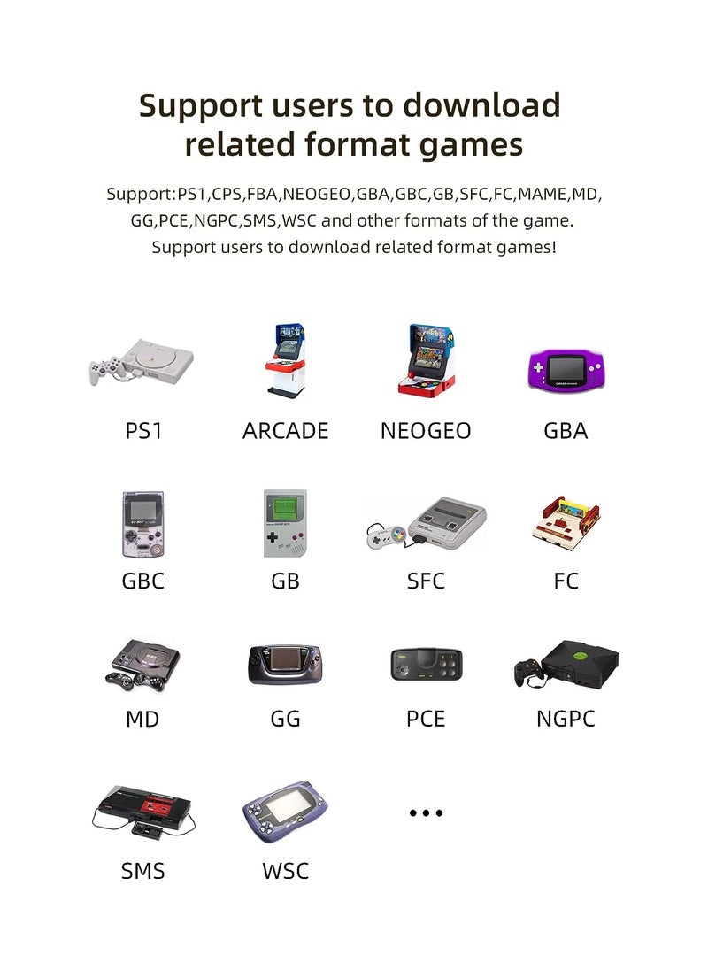 ANBERNIC  RG35XX Handheld Game Console, 3.5 Inch IPS Screen Linux System Retro Video Games Consoles, Portable Pocket Video Player with 8000+  - Image 4