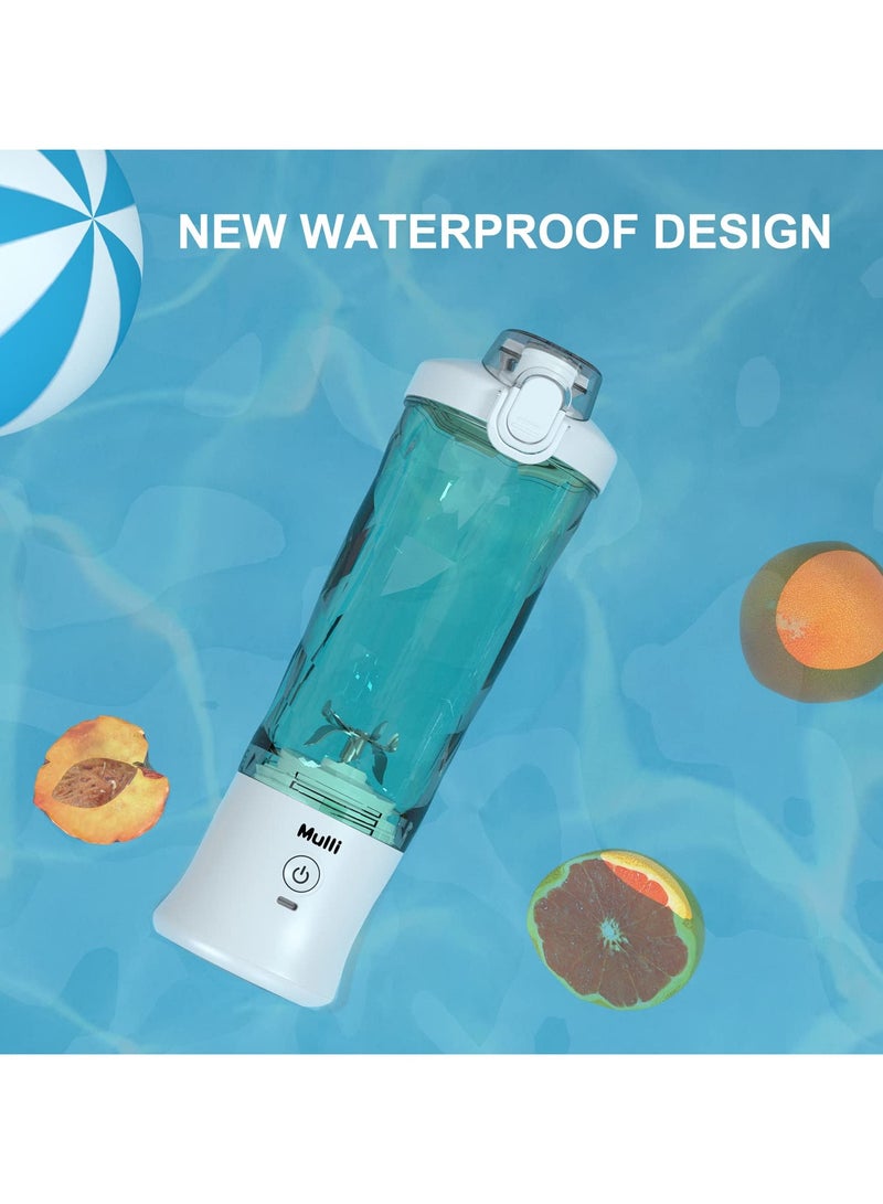 أسيف خلاط محمول، خلاط شخصي للاهتزاز والانزلاق، خلاط ميني قابل لإعادة الشحن، سعة 21 أونصة، مع غطاء للسفر للاستخدام المنزلي/المطبخ/الصالة الرياضية - Image 5