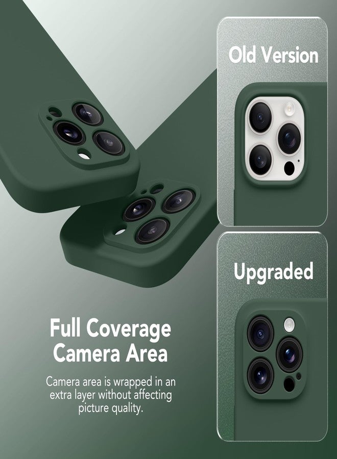 SuydanBox Magnetic for iPhone 15 Pro Max Case, Compatible with MagSafe, [Full Camera Protection][Screen Protector] Silicone Shockproof Protective Phone Case for iPhone 15 Pro Max 6.7", Alpine Green - Image 5